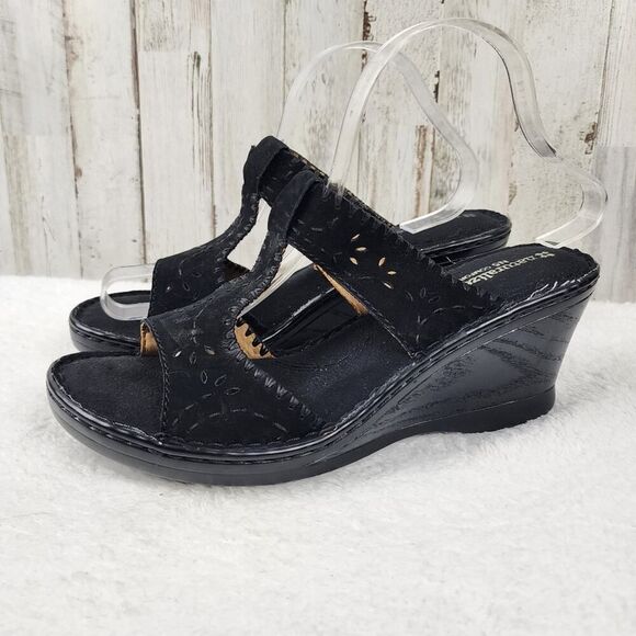 Naturalizer Rosie Leather Sandals Black Size 10.5 - Picture 2 of 10